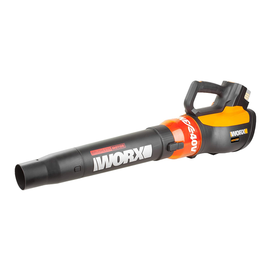 Worx Brushless Motor WG569E Original Instructions Manual