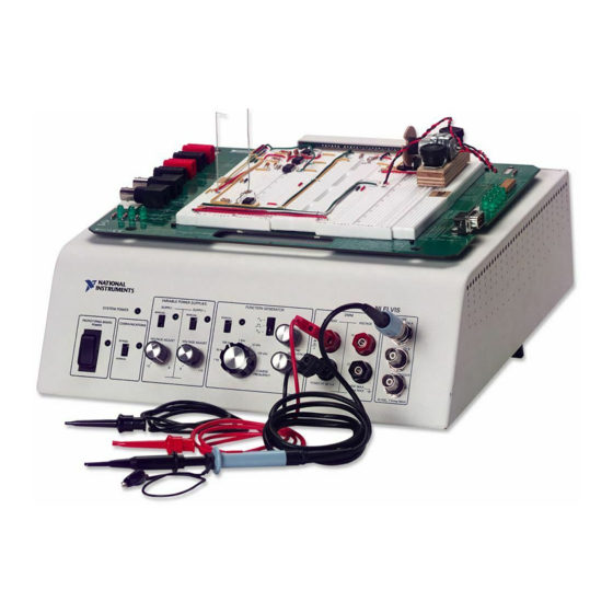 National Instruments NI ELVIS Quick Start Manual