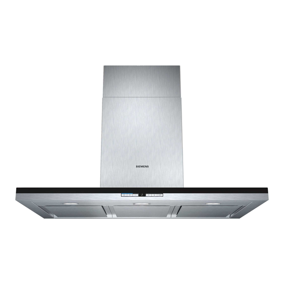 Siemens LC98BE542 Instructions For Installation And Use Manual