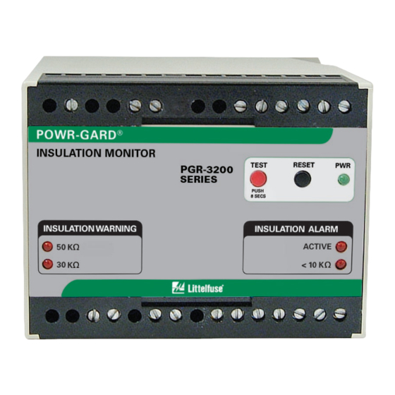 Littelfuse POWR-GARD PGR-3200 Manual