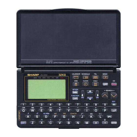 Sharp ZQ-2250 Operation Manual