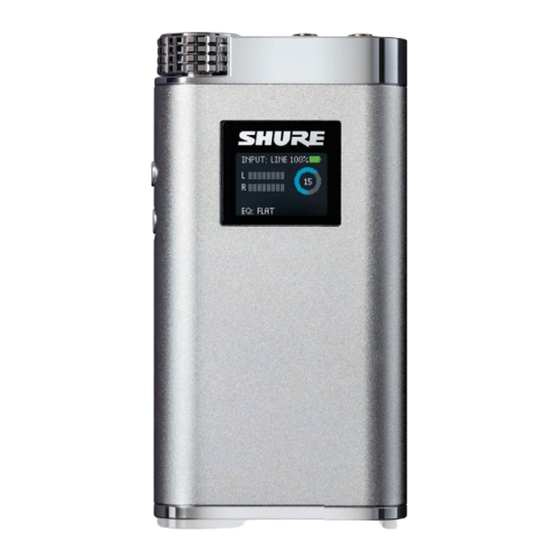 Shure SHA900 User Manual