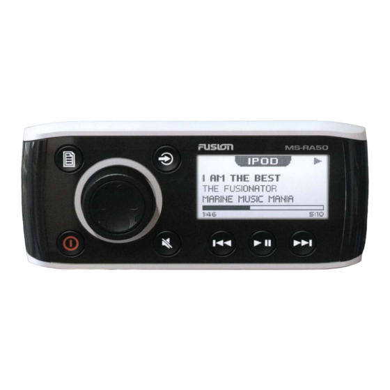 Fusion MS-RA50 User And Installation Manual
