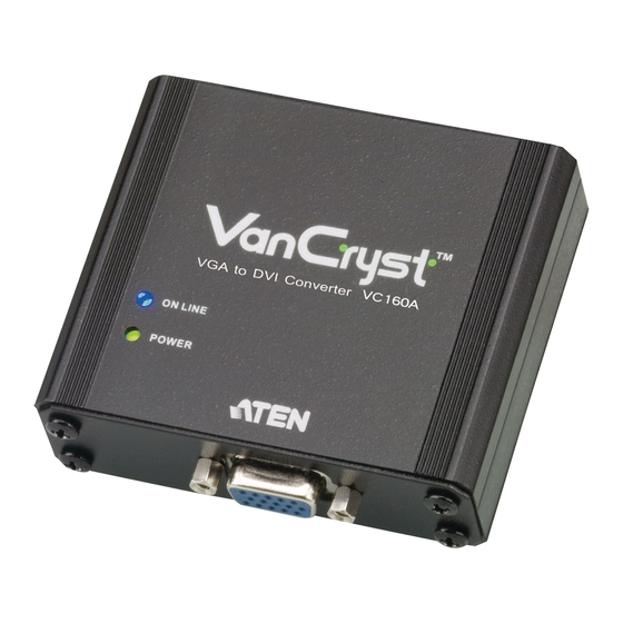 ATEN VANCRYST VC160A USER MANUAL Pdf Download | ManualsLib