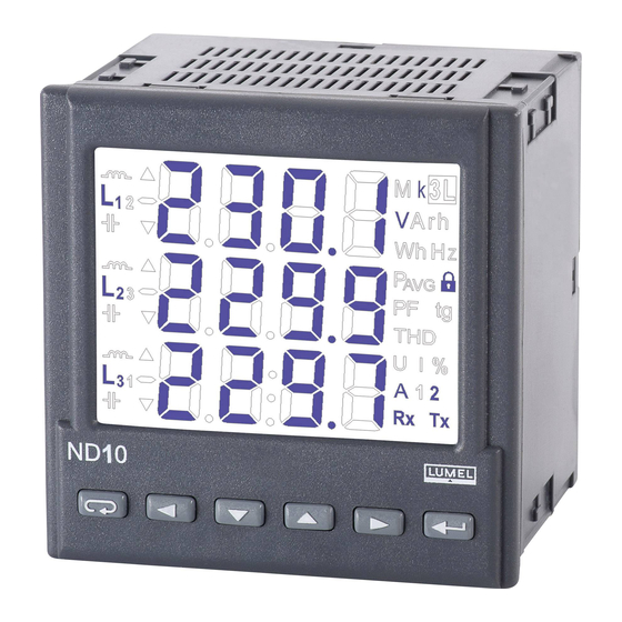 Lumel ND10 User Manual