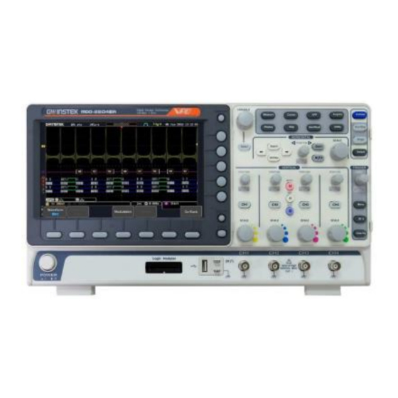 GW Instek MSO-2000E User Manual
