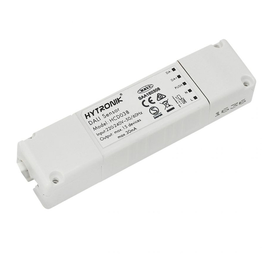 Hytronik HBT01 Installation And Instruction Manual