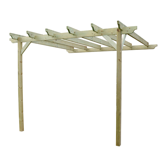 Rutland County Premium Lean-to Pergola Assembly Instructions Manual