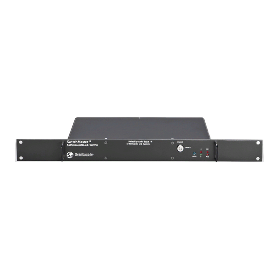 Market Central SwitchMaster R6150 Series Quick Start Manual