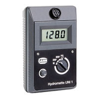 GANN HYDROMETTE UNI 1 Operating Instructions Manual
