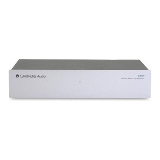 Cambridge Audio Azur 540P User Manual
