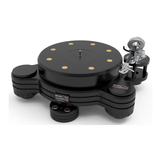 Acoustic Signature HURRICANE NEO Instruction Manual