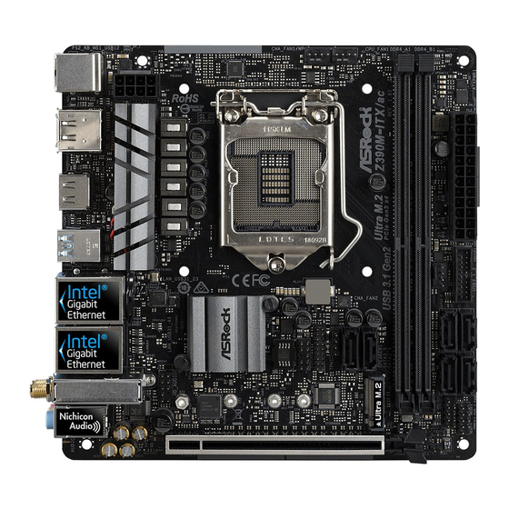 ASROCK Z390M-ITX/ac Manual