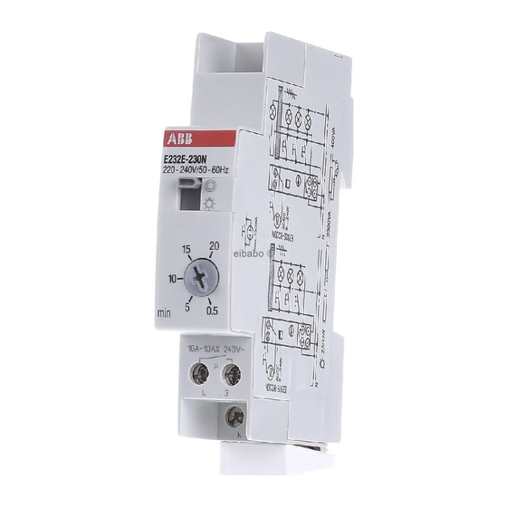 ABB E 232 E-230N Installation Manual