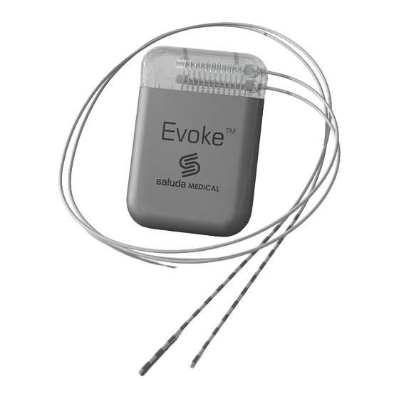 SALUDA MEDICAL Evoke SCS Clinical Manual