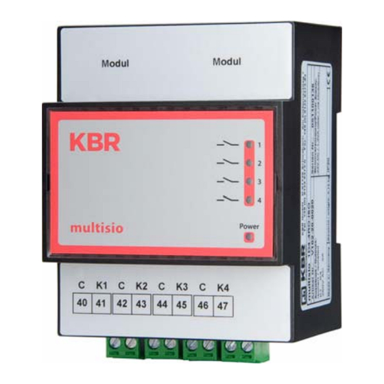 KBR multisio 1D4-4RO ISO Operating Instructions Manual