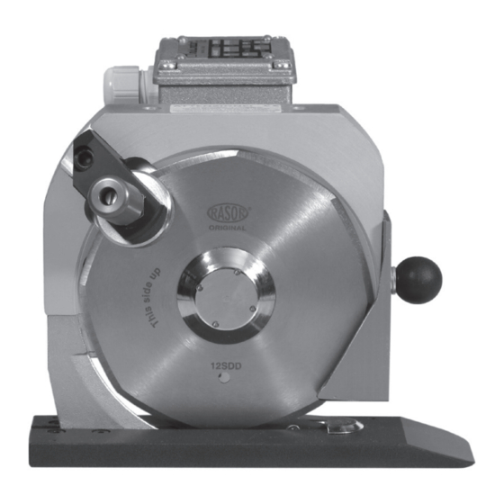 User Manuals: RASOR DD120ML Three-phase Cutting Unit