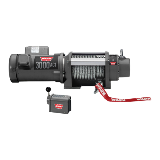 User Manuals: Warn 3000ACI Utility Winch