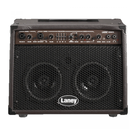 Laney LA35C Acoustic Guitar Amplifier Manuals