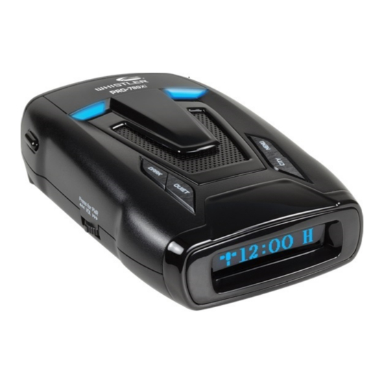 Whistler PRO-78GXi Owner's Manual