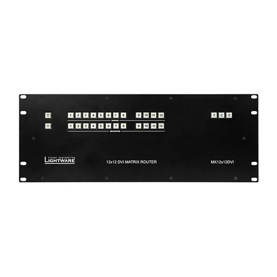 Lightware MX16x16DVI-Plus Manuals