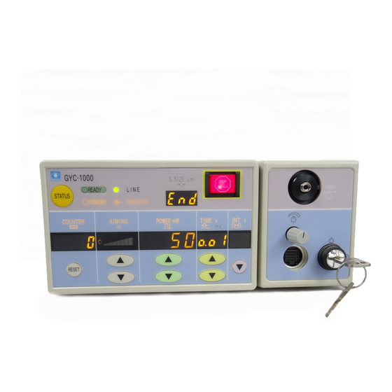 Nidek Medical GYC-1000 Operator's Manual