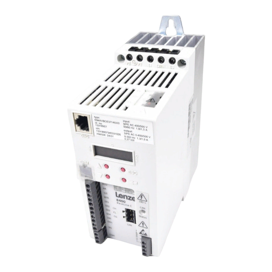 Lenze 8400 BaseLine C Hardware Manual