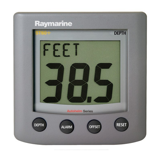 Raymarine ST60 Tridata Instrument Owner's Handbook Manual
