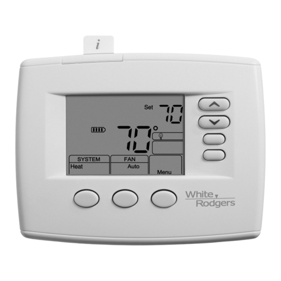 White Rodgers 1F83-0471 Installation And Operating Instructions Manual