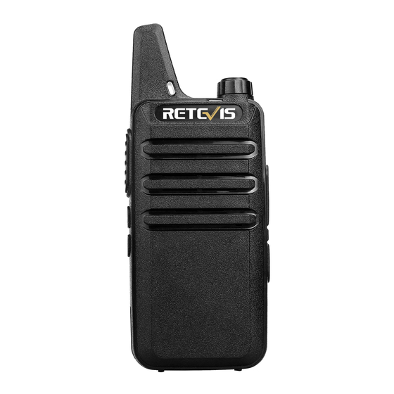 Retevis RT22 User Manual