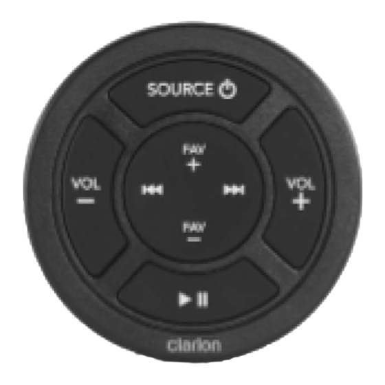 Clarion MARINE AUDIO CMR-10 Owner's Manual
