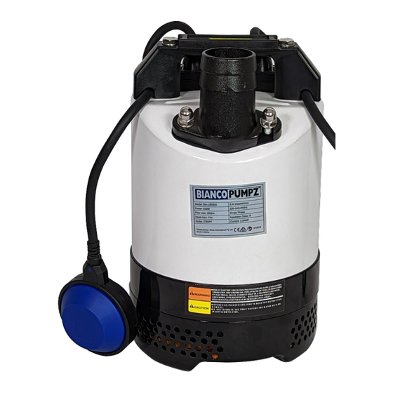 BIANCO PUMPZ LB530A Installation Manual