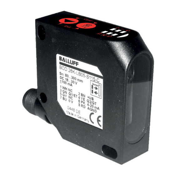 Balluff BOD 26K-LB04-S115-C Manuals