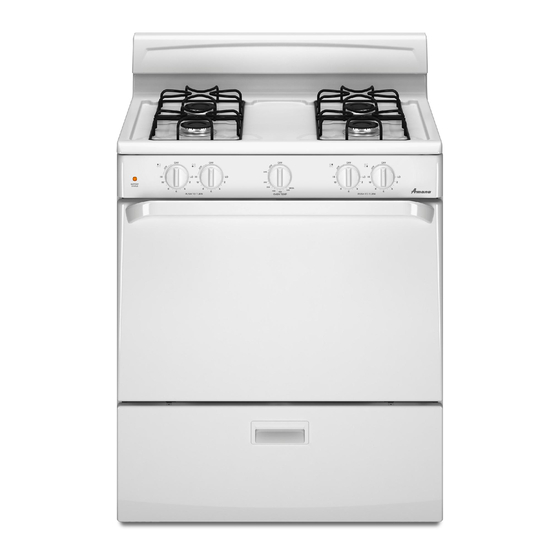 Amana AGR3530AAW Installation Instructions Manual