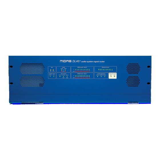 Midas XL8 DL461 Operator's Manual