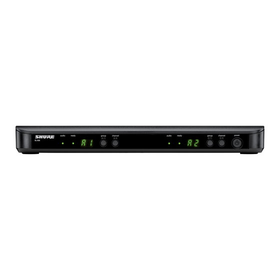 Shure BLX Series Quick Start Manual