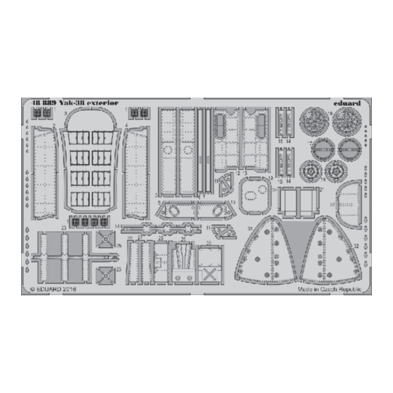 Eduard Yak-38 exterior Assembly Instructions