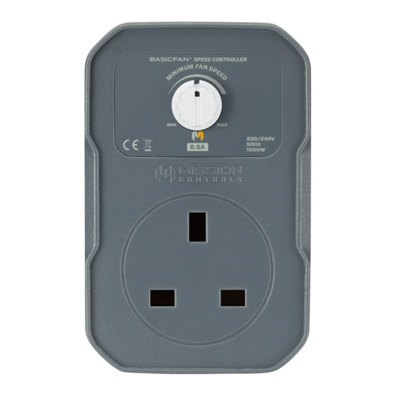 MISSION CONTROLS BASiCFAN User Instructions