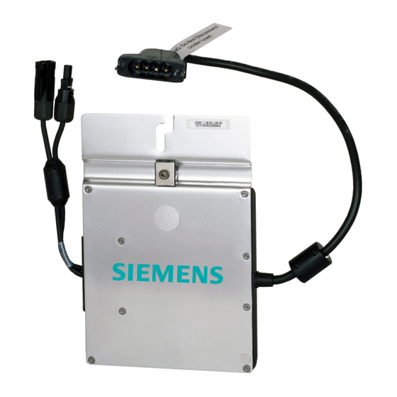 Siemens SMIINV215R60XX Installation And Operation Manual