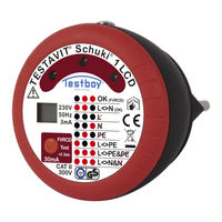 Testboy Testavit Schuki 1 LCD Operating Instructions Manual