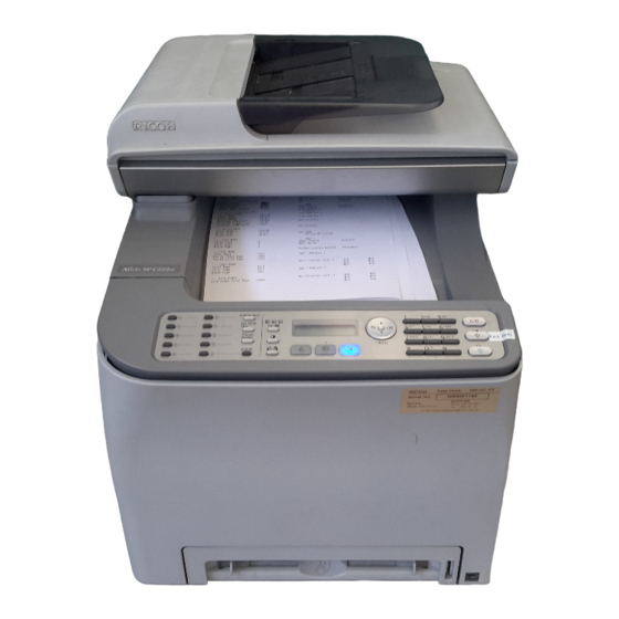 Ricoh Aficio SPC222SF User Manual