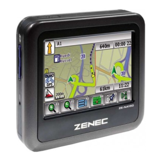 ZENEC ZE-NA150 Instruction Manual