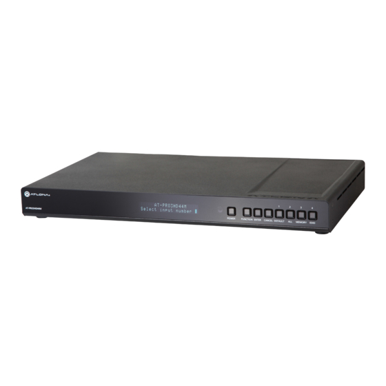 Atlona AT-PRO3HD44M User Manual