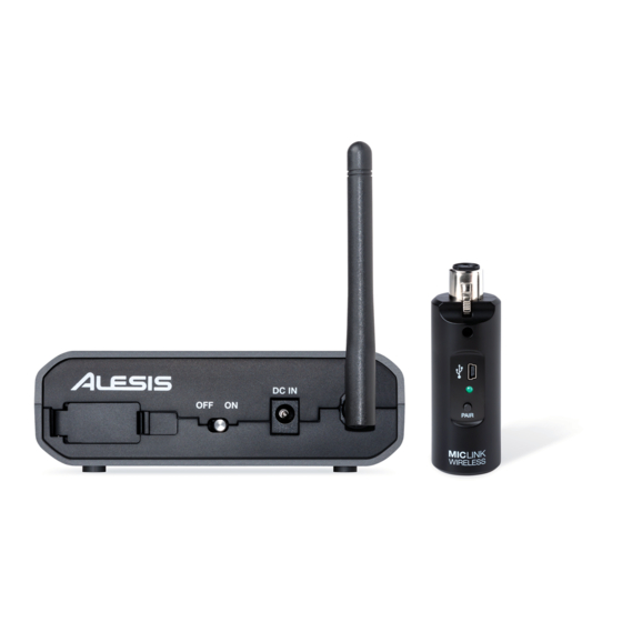 Alesis MicLink Wireless Manuals
