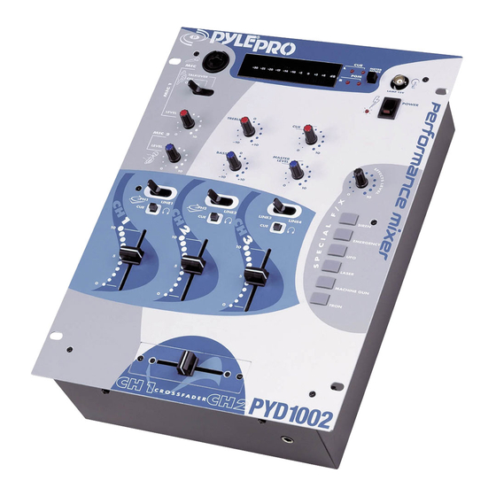 Pyle Pro PYD-1002 Owner's Manual