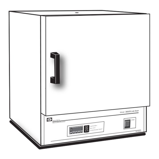 Quincy lab GCE Series Operating Manual