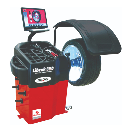 Butler LIBRAK380.3DTEC Wheel Balancer Manuals