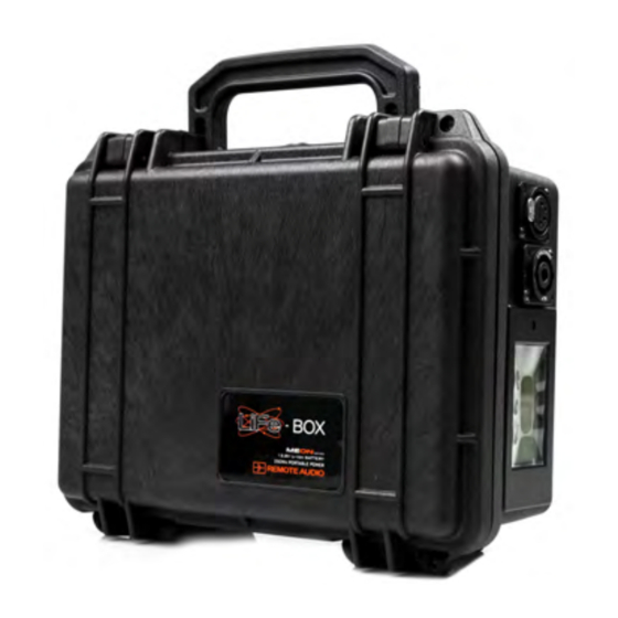 Remote Audio Lifebox 20 User Manual