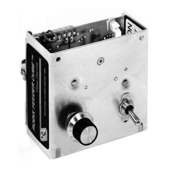 Rodix FEEDER CUBE FC-40 Plus Series Adjustments And Set Up