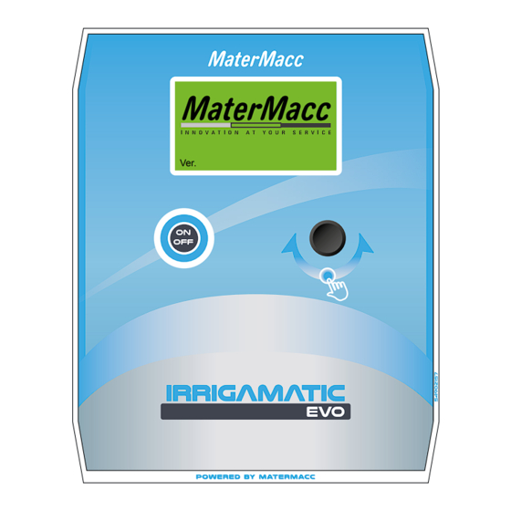 Matermacc IRRIGAMATIC EVO Control Manuals